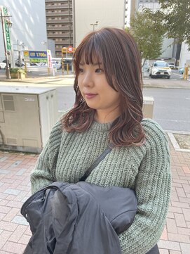 アイリー 名古屋(A/LEE) インナーカラー／オレンジ