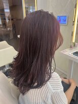 フレア(FLAiR)&nbsp;ブリーチなしでも可愛い深めピンクブラウンカラー