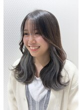 サロンドフィール 豊岡店(Salon de feel) イヤリングカラー/グレー/ダブルカラー