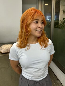 レコ 渋谷(LECO) オレンジハイトーンカラー