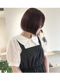 20代～30代大人ナチュラルボブヘア前髪似合わせカット［仙台］