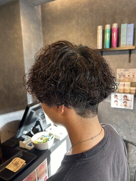 アンシェル(UNCHEL) メンズ束間波巻きスパイラルメンズツイスト刈り上げスタイル