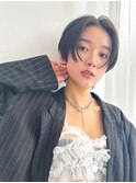[前髪ありでもかわいい！秋冬おすすめハンサムショートウルフ]