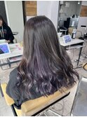 インナーブルーラベンダーケアブリーチ小顔レイヤーワンレン所沢