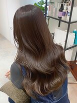 エル バイ アンキシム(elu by AHNKISM)&nbsp;ミディアムロングレイヤーカット顔まわりくびれ韓国ヘア心斎橋