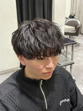 アース 名駅店(HAIR&MAKE EARTH) テテ風緩めシャドウパーマ×王道マッシュ