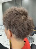 白髪ぼかし×サーフショート