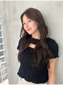 韓国 ゆるふわ ウェーブ 透明感カラー