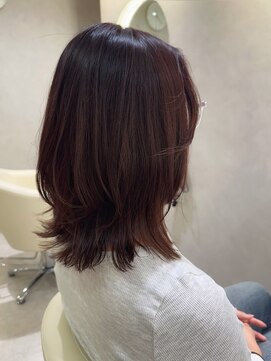 アプリ 南浦和(appri) ［レッドブラウン］レイヤーボブ　19