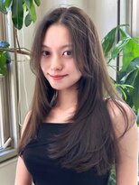 ミュージアム(MUSEUM) 顔周りレイヤーカット＋暗めベージュ