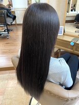 メルク(merc)&nbsp;ロング/ラベンダーグレージュ/シアーカラー/姫カット/宇都宮