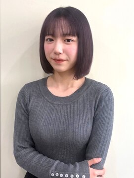 ボブ 前髪カット ワイドバング  髪質改善トリートメント 20代