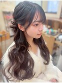 波巻きくるみちゃんヘア