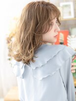 カバーヘア ブリス 戸田公園西口店(COVER HAIR bliss)&nbsp;前髪パーマミルクティーブラウンくびれミディh4戸田公園20代30代