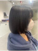 ぱっつんボブ