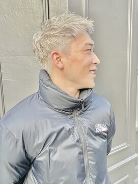 パークレーン アイス イヴェン アネックス(PARK LANE ICI yeven.anx) ブリーチベリーショートメンズツーブロックデザインカラー