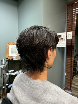スタンドバーバー 柏(STAND BARBER) MEN’S HAIR/サーフカール/刈り上げセンターパート/柏