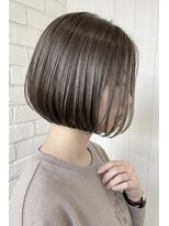 ウェーブス 大宮西口店(wave's)&nbsp;【透明感グレージュ】ぷつっと質感の大人可愛いミニボブ