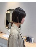 ミニボブ×ラベンダーグレージュ