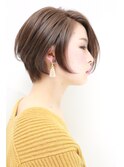 小顔シルエットショートボブ【プランツヘアー村田裕治】