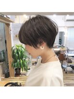 レンク(LENC)&nbsp;Coast.ショートボブ×グレージュ×ハンサムショート