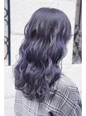 オーキッドグレージュ/セミロング/ツヤ感