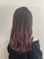 ヘアー ワンアビル(Hair One Abile)&nbsp;ハイライトバレイヤージュピンクアッシュ