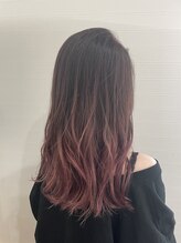 ヘアー ワンアビル(Hair One Abile) ハイライトバレイヤージュピンクアッシュ