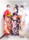 金箔ヘアメイク