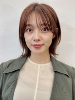 20代30代40代大人可愛いレイヤーロブ/シースルーバング/