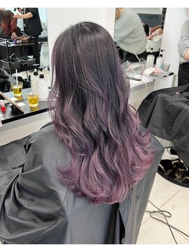 アライブ キチジョウジ(ALIVE Kichijoji) 【ALIVE吉祥寺】バレイヤージュグラデーションラベンダーグレー