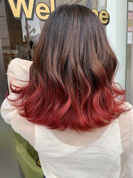 ラビス(Lovis) ミディアム/暗めカラー/デザインカラー/フェイスフレーミング