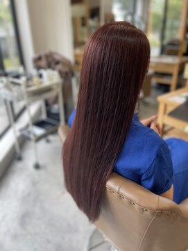 フツーロ 栄(FUTURO) プルエクステ エクステ ワインレッド チェリーブラウン