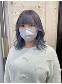 シルバーラベンダー×ブルー