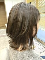 キッテ(kitte)&nbsp;外ハネソフトウルフ　モノトーンカラー