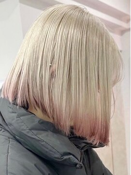 ウィコ 新宿(WICO) white blond×end color [新宿駅/フルバング/似合わせカット]