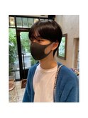 大人気メンズスタイル！シースルーマッシュ 黒髪