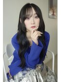 インナーカラー ブルーブラック * 姫カット