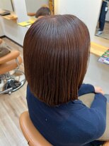 トランクゥイル(TranQuil) ブリーチなしカラー大人かわいい×ナチュラル×切りっぱなし