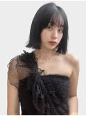 外ハネ 外ハネボブ 韓国ボブ 好感度 小顔ボブ 小顔ライン 黒髪