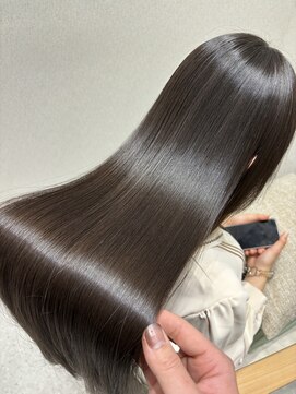 ジーナ 千葉 2nd(Zina) 【Zinaハセガワ】ナチュラルグレージュ×premium髪質改善TR