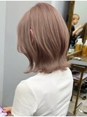 黒髪ボブルフネビージュ小顔ワンレン
