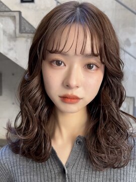 メゾンアクア 表参道(Maison ACQUA) ＋小顔ウェーブミディアム似合わせカットメルティーカラー/着物