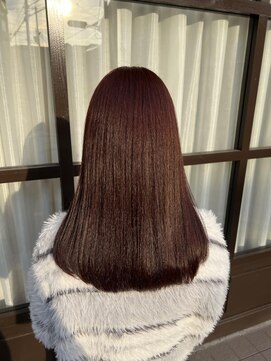 ユッカ エルア 武庫之荘南口(YUCCA elua) 【YUCCA .Nana】ブリーチなしボルドーカラー♪