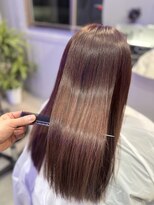 ブルー(Blue)&nbsp;ピンクベージュ×髪質改善トリートメント【hair&spa Blue】