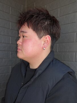 アビー(ABEY) メンズショート/ブラウンカラー/刈り上げ