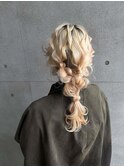 編みおろしヘアアレンジ