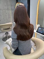 ロンドメリア 天神大名店(Lond Melia) ★丸型逆三角ホワイトグレージュデジタルパーマチェリーブラウン