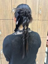 ラック 辻堂(LUCK) 【黒田】カチモリヘア/参列ヘアアレンジ
