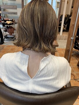 フリック 堺東店(FLICK) くびれボブ/ハイライト/堺東